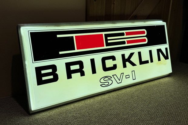 No Reserve: Illuminated Bricklin SV-1 Sign