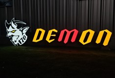 No Reserve: Illuminated Demon 170-Logo Sign
